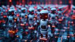 image of ai robots many in a row